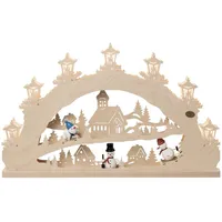 Saico Original 3D Schwibbogen Schneemann
