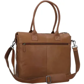 GREENBURRY Fiorentina Aktentasche Leder 39 cm Laptopfach braun