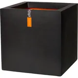 Capi Europe Capi Pflanzgefäß Urban Smooth 30 x 30 x 30 cm Schwarz