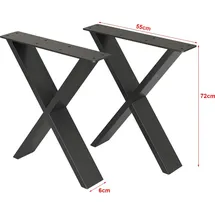 [en.casa] Tischbeine + Tischgestell Maribo