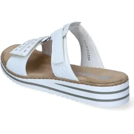 Rieker Pantoletten in Weiß/Gold - Hellgrau,Weiß - 40