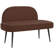 vidaXL Sitzbank Gepolstert Braun 110 x 60 x 76 cm