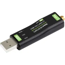 Waveshare USB to LoRa Data Transfer Module LF, Based On SX1262, Suitable for Data Acquisition In Industry and Agriculture,TCXO Crystal oscillator,410~510MHz Frequency for Asia and Europe