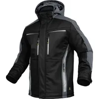 Leibwächter Winter-Softshelljacke Flex-Line Gr. 4XL schwarz/grau
