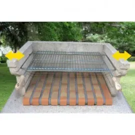 Sauvic Grillrost 70 x 40 cm Edelstahl silber