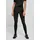 URBAN CLASSICS Ladies High Waist Velvet Leggings - schwarz