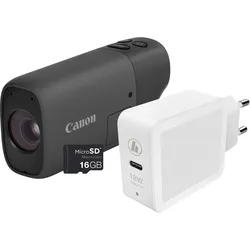 Canon PowerShot ZOOM kompakte Telezoom-Kamera im Spektiv-Stil Basis Kit, Weiß