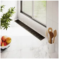 MS Beschläge Belüftungsgitter 80 x 1000 mm Stegblech Braun