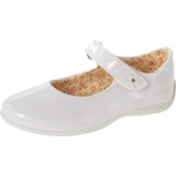 LICO Anna V Mädchen Durchgängies Plateau Ballerinas, Weiß, 38