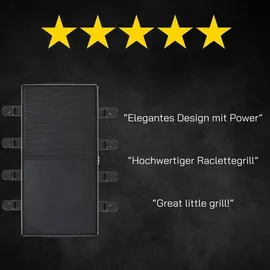 Gutfels Raclette 4020 2000 Watt 8 Pfännchen schwarz/silber