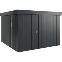 Hörmann Metall-Gerätehaus Juno JFD14 M-Sk 7016) 1-flg R F Flachdach