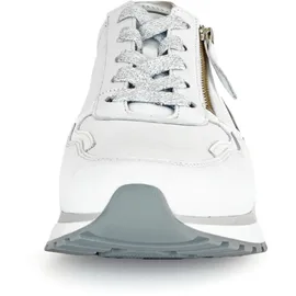 Gabor Sneaker Damen Weit Silber/Weiß 37