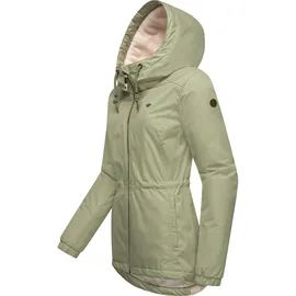 Ragwear Damen warme Wasserdichte Winterjacke mit Kapuze Dankka Warm YOUMODO Light Olive Gr. XS - XS
