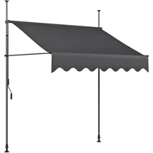 Klemmmarkise 300 x 300 cm anthrazit