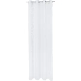 Bruno Banani Gardine BRUNO BANANI "Tilo" Gr. 4, weiß, B:140cm H:245cm, Ausbrenner, Polyester, Viskose, Gardinen, Gardine, transparent, Ausbrenner, gewebt, verschiedene Größen, Topseller