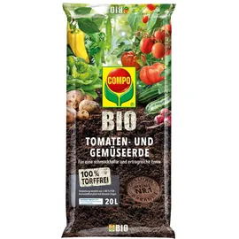 Compo Bio Tomaten- und Gemüseerde torffrei 20 l