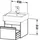 Duravit Waschtischunterschrank 1 Auszug 45 x 41 x 40 cm Grau Matt