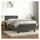 vidaXL Boxspringbett 90 x 200 cm Dunkelgrau