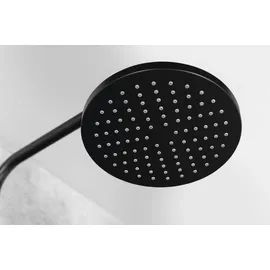 Sapho MIA Duschsäule mit Armatur, rund, schwarz matt