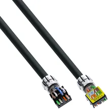 InLine Patchkabel, U/UTP, Cat.6A, halogenfrei, AWG23 Kupfer, schwarz, 40m
