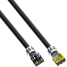 InLine Patchkabel, U/UTP, Cat.6A, halogenfrei, AWG23 Kupfer, schwarz, 40m