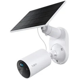 TP-Link Tapo C410 KIT Überwachungskamera mit Solarpanel 2K 3MP, IP65 Wetterschutz, Nachtsicht in Farbe, Zwei-Wege-Audio, Personenerkennung, Alexa&Google Assistant, 2,4 GHz