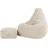 I.C.O.N. Icon Dalton XXL Sitzsack Cord mit Hocker, Beige, Gaming Sitzsack Erwachsene mit Füllung, Bean Bag, Cord Sessel, Lounge Sessel, Lounge Stuhl, Schlafzimmer, Wohnzimmer, Wohnzimmer Möbel
