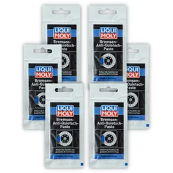 6x 10g LIQUI MOLY 3078 Bremsenpaste Bremsen-Anti-Quietsch-Paste