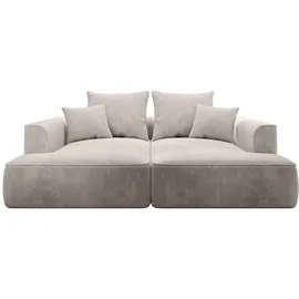 vente-unique Sofa 3-Sitzer - tiefe Komfortsitzfläche - Cord - Beige - PINETA