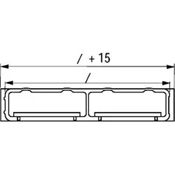Verladeschiene 155Kp L3000xB200mm ohne Rand