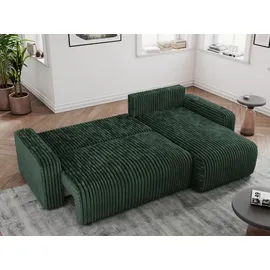 MKS Meble Ecksofa Cord 2-Sitzer Grün