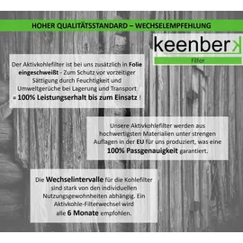 keenberk Z5101X1/Z5101X5/Z5105X5 Aktivkohlefilter