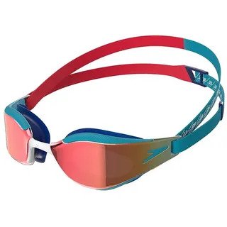 Speedo Fastskin Hyper Elite Mirror, Taucherbrille, Rot