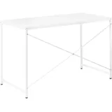 Beliani Schreibtisch ANDASTE Weiß 120 cm 60 cm