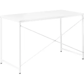 Beliani Schreibtisch ANDASTE Weiß 120 cm 60 cm