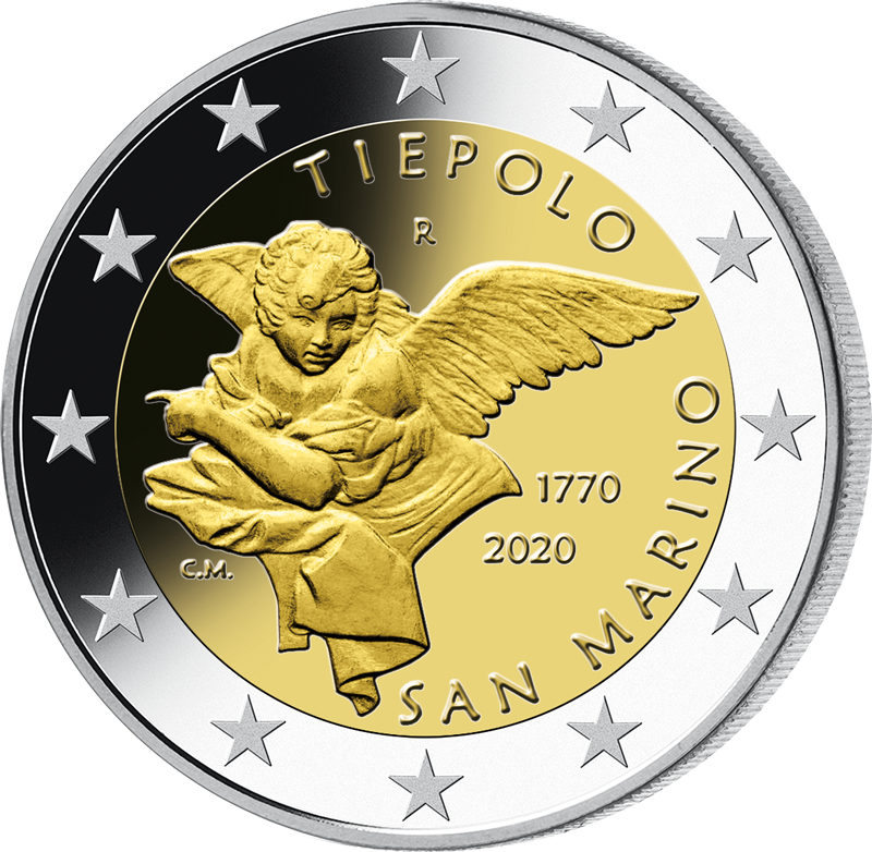 San Marino 2020 2-Euro-Gedenkmünze "250. Todestag von Giovanni Battista Tiepolo"