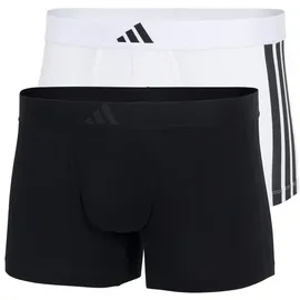 adidas Active Flex Cotton 3 Stripes Boxershorts Schwarz / Weiß XXL 2er Pack