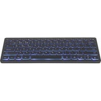 Gembird Kabellose Slimline RGB Tastatur schwarz, Bluetooth, DE (KB-BTRGB-01-DE)