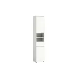 xonox.home Solero Hochschrank 38 x 193 cm Weiß Hochglanz MDF/Spanplatte