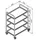 kompatible Ware Servierwagen silber 84,5 x 52,5 x 125,0 cm