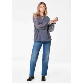 GOLDNER Chiffonbluse blau 38