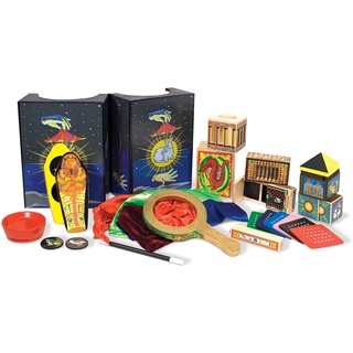 Melissa & Doug Deluxe Zauberset | Rollenspielzeug |Lernspielzeug |Zauber leicht gemacht | Zauberset für Kinder | Schrittweise Anleitungen |8+ | Geschenk für Mädchen und Jungen