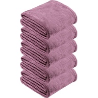 Wohndecke Fleece Wohndecke 5er-Pack "Amarillo", REDBEST, Fleece Uni rosa 130 cm x 180 cm