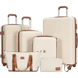 TRAVELHOUSE Bari Koffer-Set 6-tlg. / weiß