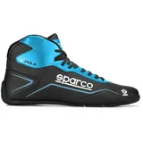 Sparco KART SCHUHE K-POLE BLAU, Schwarz Taglia:47