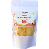 Kii-Baa Organic Silky Sea Sponge 10-12 cm Seidiger Meerschwamm zum Waschen, Peeling und zur Make-up- Entfernung 1 St.