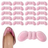 Qaestuan 10 Paar Fersenpolster Schuhe, Fersenschutz Fersenkissen, Selbstklebende Fersenkissen Gegen Rutschen & Blasen, für Männer Frauen, Fersenhalter, Heel Protector Pads für zu Große Schuhe(Rosa)