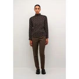 Kaffe Langarmbluse KAamber Schwarz/Rosa 38