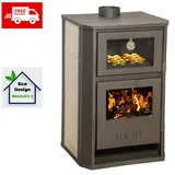 Kaminofen, Holzofen Wasserführend mit Backfach Balkan Energy, Modell Suzana Ceramic 11.6 - 17.5kW