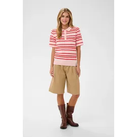 St Tropez Strickpullover PilaSZ Chalk Pink / Rot / Multi Stripe M